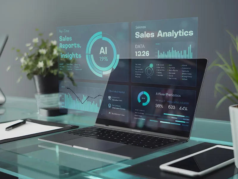 AI-powered analytics hologram showing how artificial intelligence changes web analytics